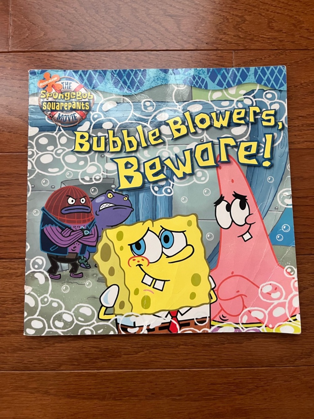 SpongeBob SquarePants Bubble Blowers Beware! Paperback Book - Yellow, Pink, Blue